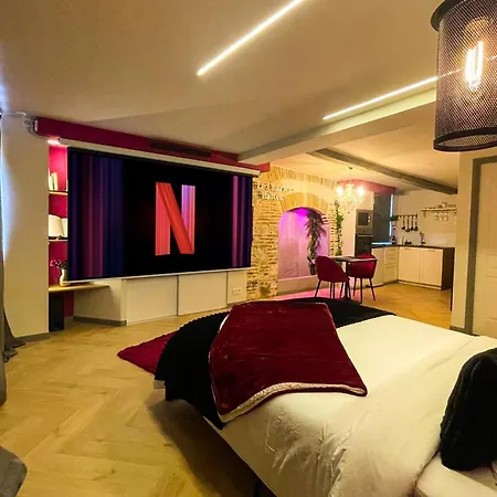 Lejlighed Le Charles Baltet - Spa, Cinema, Luxe, Prox Hypercentre - Classe 4 Etoiles Troyes
