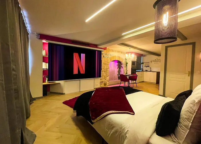 Appartement Le Charles Baltet - Spa, Cinema, Luxe, Prox Hypercentre - Classe 4 Etoiles Troyes